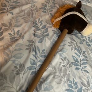 Brown Plush Stick Horse Toy